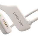 Bone Conduction Headphones,IPX5 Open-Ear Wireless Bluetooth 5.3 Magnetic Charging with Mic, 6Hr Playtime, Waterproof Sweatproof Earphones for Sports, Running, Gym, Hiking, Cycling - White