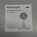 Momcozy Portable Stroller Fan, Ultra Long Battery Life 27H Battery, 4 Detachable Speeds, 360° Rotation, LED Night Light with 2 Modes, USB Rechargeable and Fan, black 