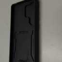 Armor Compatible for Samsung Galaxy S25 Ultra Case with Camera Cover & Stash Stand, 4X Military-Grade Drop Protection, Shock-Absorbing Rugged Defender (Black)