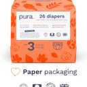 Size 3 Eco-Friendly Diapers (9-20 lbs) Totally Chlorine Free (TCF),Hypoallergenic, Soft Organic Cotton, Sustainable, up to 12 Hours Leak Protection, Allergy UK,26 Count (Pack of 3) (78 Baby Diapers)