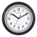 La Crosse Technology WT-3102B 10-Inch WWVB Self-set Analog Wall Clock and automatic DST reset,Black/silver