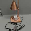 Yankee Candle Compatible Dimmable Metal Candle Lamp Warmer - Height Adjustable, Scented Wax for Home Decor (Rose Gold)