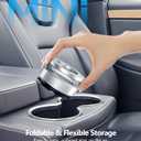 CloudValley Magnetic Car Phone Holder - Vacuum Suction Cup Phone Mount 360 Adjustable, Durable Metal Stand for iPhone & Android, Portable Magnetic Holder for Dashboard/Windshield/Gym Mirror (Silver)