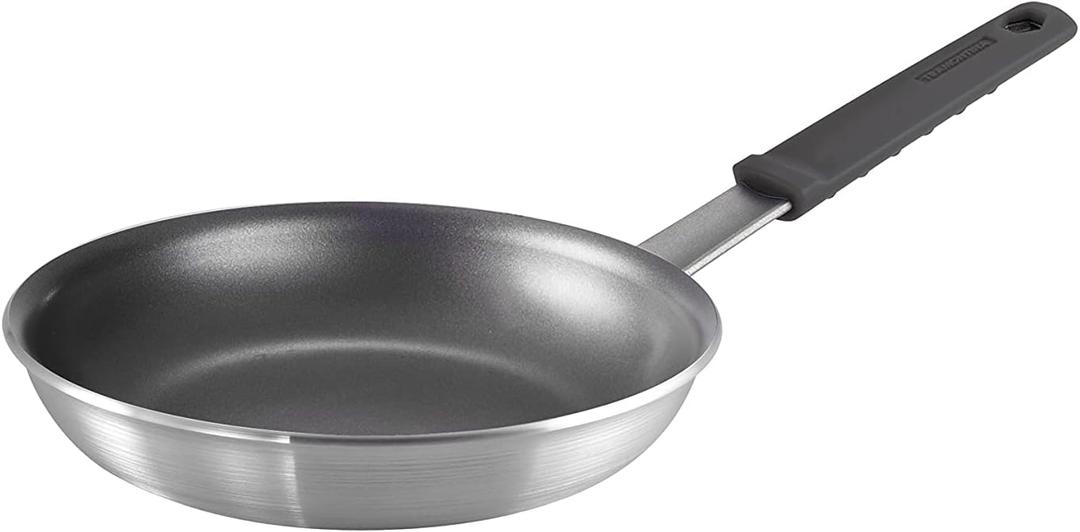 Tramontina Professional 10-Inch Non Stick Frying Pan, Heavy-Gauge Aluminum Skillet with Reinforced Nonstick Coating, Red Handle, Dishwasher and Oven Safe