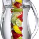 Prodyne Fruit Infusion Flavor Pitcher, Clear, 93 oz.