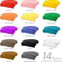 Acrylic Paint Sets for Adults 33.8oz/1000ml, 14 Color Large Bulk Paints kits, 1/4 Gallon Rich Pigment Art Painting Supplies for Artists/Beginners, Acrylic Paint Sets for Canvas with Pump, Color Wheel, 33.8 Fl Oz