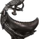 Design Toscano KY101961 Peacock's Bounty Centerpiece Sculptural Bowl, Bronze