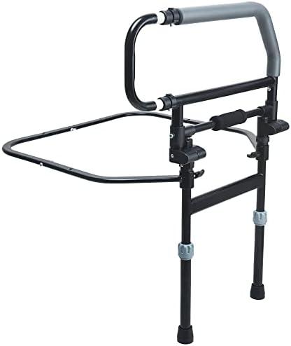 Sangohe Safety Bed Rail for Elderly - Heavy Duty Bed Rail for Senior & Elderly and People Falling Out of Bed - Foldable Bed Assist Handle - 504E