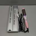 K&K 1.25 Inch Tourmaline Ionic Hot Brush Hair Curler for Loose & Volume Curls, Long Hair Heated Styler, Dual Voltage, PInk