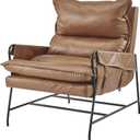 npd furniture and more Thierry Faux Leather Accent Arm Chair
