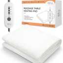 Massage Table Warmer Heating Pad Professional SPA Massage Bed Warmer with 4 Heat Settings, 8 Hour Auto-Off and Overheat Protection for Massage Bed & Spa, 30" x 71"