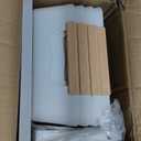 5 Tier Slim Rolling Utility Cart with Drawers Pull-Out Design Slim Storage Cart with Metal Frame and Wooden Top for Narrow Space in Home Kitchen Bathroom White (Width 9.5 Inches)