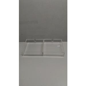Versatile 2 Pcs Organizer Tray, Clear Acrylic Rectangular Napkin Holder, Facial Tissue Dispenser Box, for Office, Vanity, Bathroom, Night Stand, Dresser, 20x20inch