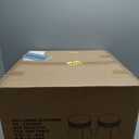 OIOG Side Tables Set of 2, Round Nightstand with Drawer, Modern Bedside End Tables for Small Space, Living Room, Bedroom, Office, Dorm, Rustic Brown and Black