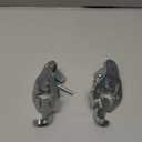 T-Post Gate Hinge Pins - Heavy Duty Gate Hanger, Hang a gate from a Metal T Post, Steel Gate Hinges Target Hanger for Farm Gate, Garden & Backyard Gate, Easy to Install. (Patent) (Silver)