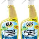 CLR Brilliant Bath Foaming Bathroom Cleaner Spray - Dissolves Calcium, Lime, and Soap Scum - Fresh Scent, 26 Ounce Bottle (Pack of 2)