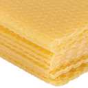 10Pcs Natural Beeswax Sheets Beeswax Honeycomb Sheets Wax Foundation Bee Hives Kit Beeswax Sheets for Candles Making Furniture Floor Polishing