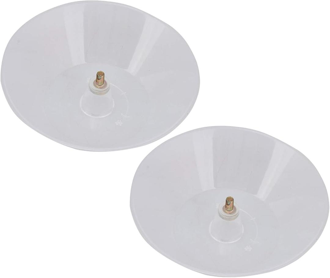 RDEXP 2PCS Transparent Plastic Range Hood Oil Collection Grease Cup Screw Dia 4.5mm