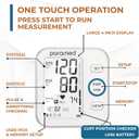 Paramed Blood Pressure Monitor - Bp Machine - Automatic Upper Arm Blood Pressure Cuff 8.7-16.5 inches - Large LCD Display 120 Sets Memory - Device Bag & Batteries Included