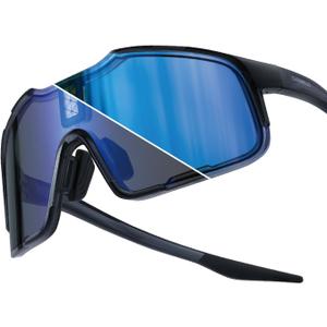 CHAMELO Falcon Smart Sports Sunglasses with Instant Automatic Tint Adjustment, Solar-Powered, IP68 Waterproof (Obsidian)