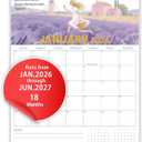 Calendar 2026-2027, Monthly Desk Calendar from July 2026 to December 2027, 15" x 12", Large Desktop Calendar Monthly, Perfect for Home or Office,Bible