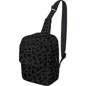 Cute Small Camera Bag with Photographer Camera Sling Bag Waterproof Dslr Camera Case Compatible with Nikon Sony Lightweigth for Women or MenBlack Leopard Cheetah