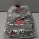 Dingion 8 Pcs 9.8" Christmas Mini Wreaths for Cabinets Small Artificial Snowy Cedar Wreath with Velvet Ribbon Christmas Hanging Decorations for Kitchen Window Chair Wall Front Door Farmhouse(Red)