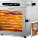 Food-Dehydrator Machine 9 Stainless Steel Trays, 1000W Fruit Dehydrator,7.7ft Meat Dryer for Jerky,190F Temperature Control,24H Timer Dryer Machine for Herbs,Beef