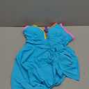 popvil One Piece Swimsuit Women Tummy Control Swim Dress Suits for Women 2025 Sexy Tie Back Bathing Suit Skirt (Medium, Blue)