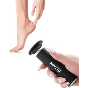 Professional Electric Foot File, Adjustable Rotatable Electronic Foot Dead Skin Remover Callus Remover Tool for Home & Nail Salon with 60 pcs Replacement Sandpaper Disk,Black