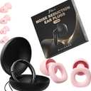 Fita+ Ear Plugs for Sleeping Noise Reduction - Noise Reduction up to 33dB, 4 Pairs XS/S/M/L Super Soft Reusable Silicone Earplugs for Noise Reduction, Concerts, Motorcycle, Travel - Pink