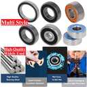 2 x Othmro 20Pcs 626-2RS Deep Groove Ball Bearings, Double Plastic Sealed Bearings, Carbon Steel Roller Guide Bearing 0.24x0.75x0.24inch for Dental Equipment Skateboards Ship Rudder Shafts Scooters