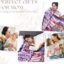 Gifts for Bonus Mom from Daughter, Bonus Moms Blanket Birthday Gifts from Son Mothers Day Christmas Bday Presents for Mother in Law Step Mom Stepmom 50" X 60"