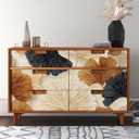 Ginkgo Leaf Removable Self-Adhesive Wallpaper for Bedroom & Living Room Decor 17.7236 Inch,Waterproof Wall Covering for Accent Walls, Apartment, Nursery (Solid color01)