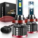 H11/H8/H9 LED Bulbs,80W 16000 Lumens Bright,6500K Cool White LED Fog Light Halogen Replacement IP68 Waterproof, Pack of 2 (H11/H8/H9)