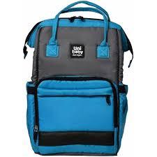 Uni Baby Mommy bag,Diaper Bag, Multi-Compartment Backpack for Baby Essentials (Blue and Gray)