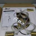 3-Lights Pendant Lights Modern LED Kitchen Island Light Bubble Pendant Light Pendant Lighting for Kitchen Island Dining Room Ceiling Hanging Lights Bedroom Mini Pendent Spot Lights (Gold)