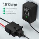 RVBOATPAT Power Wheel Charger 12 Volt with 12 AWG Wire Harness Connector 12V Battery Power Wheel Ride-on Toys