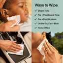 The Honest Company Clean Conscious Multi-Use Wipes Unscented Hypoallergenic Baby for Sensitive Skin 99% Water Plant-Based Compostable Geo Mood 288 Count (72 Count (Pack of 4))