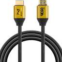 Muxlab Certified HDMI 2.0 Cable 6ft / 1.8m | 24K Gold Plated | Premium High Speed 18Gbps | 4K@60Hz 4:4:4 | 3D, Ethernet, ARC Support | for Monitors, Xbox, PS5, PS3/4, Roku, Fire TV, Samsung, LG