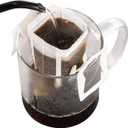 PARACITY 50Pcs Portable Coffee Filter Bag with Hanging Ear Design, Disposable Drip Coffee Filter Paper Bag single Serve, Pour Over Coffee Filter Compatible with a Wide Variety of Coffee Cups/Utensils