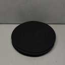 Round Placemats Set of 6, Cotton Rope Woven Table Mats, Hot Pads for Kitchen, Non Slip Heat Resistant Place Mats, 13 Inches Braided Placemat for Farmhouse Decor and Kitchen Table Decor (Black)