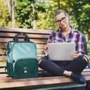 Hap Tim Laptop Backpack 15.6/14/13.3 Inch Laptop Bag Travel Backpack for Women/Men Waterproof School Computer Bag Large Capacity Bookbag for College/Travel/Business (7651EU), Green