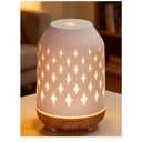 InnoGear Aromatherapy Diffuser, 150ml Ceramic Diffuser Ultrasonic Humidifier Cool Mist Essential Oil Diffusers for Home Air Diffuser with 2 Mist Modes Waterless Auto Off, White