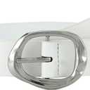 Earnda Leather Belts for Women Casual Fashion Waist Belt with Liquid Shapes Gold Buckle for Jeans Pants Dresses (Small: 26"-28" (Pant 4-6))