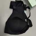 ProKloud Jelly Bras for Women No Underwire Wireless Bra with Support and Lift Full Coverage Plus Size Comfy Seamless Bra (Black, XXXL)