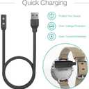 TUSITA Charger Compatible with Pebble Time 1 2, Time Round 1 2, Pebble 2 Duo, 1M - Smartwatch Accessories