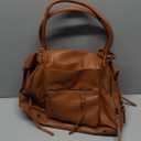 Women's Large Tote Bag City Tote Bag Purse with Zipper Women Vegan Leather Hobo Handbags with Adjustable Strap (Brown)