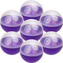 Entervending Vending Machine Capsules - 3" Empty PURPLE Plastic Capsules - Toy Capsule - 14 Round Large Easter Eggs - Bath Bombs Molds - Party Favors Pinata Stuffers DIY Craft Supplies