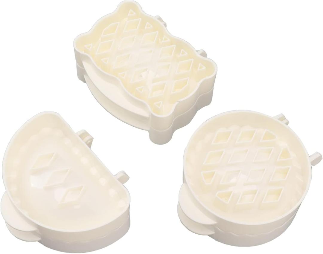 Hand Pie Press, Baking Dough Presser Pocket Pie Maker Set of 3, Non-Stick Cookie Mold for Holiday Baking, Christmas and Halloween Treats